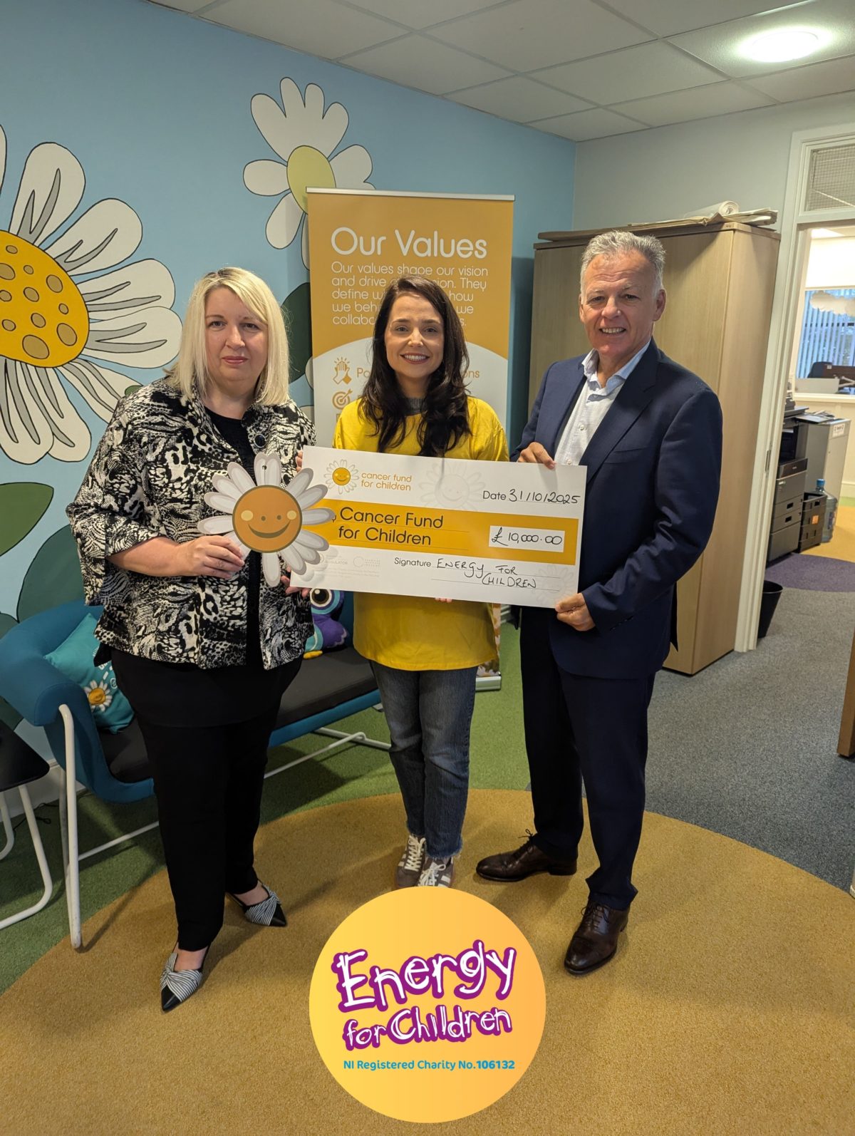 Cancer Fund for Children (left to right) – Joanne Quinn, Emma Bannon, Michael McKinstry