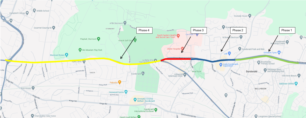 Upper Newtownards Road Works Jpg