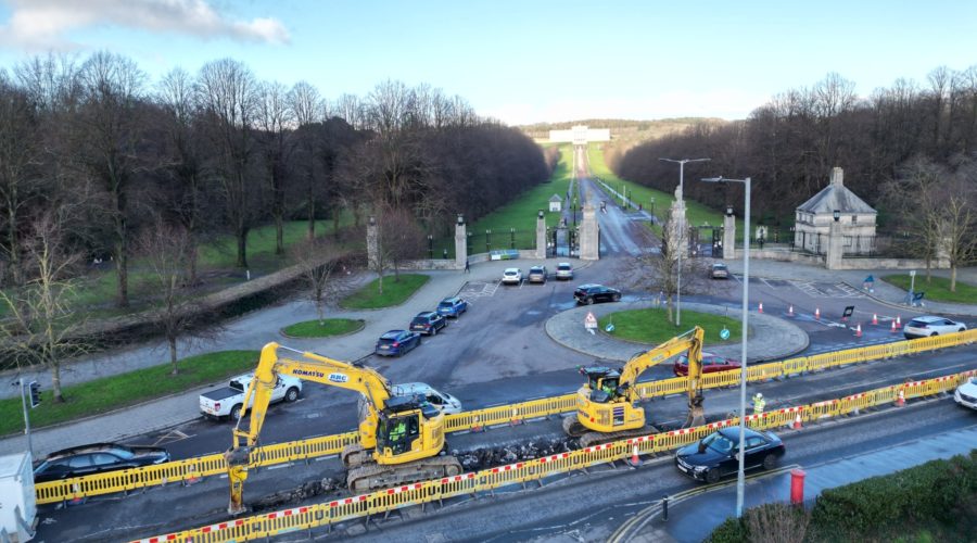 Construction at Stormont, Upper Newtownards Road
