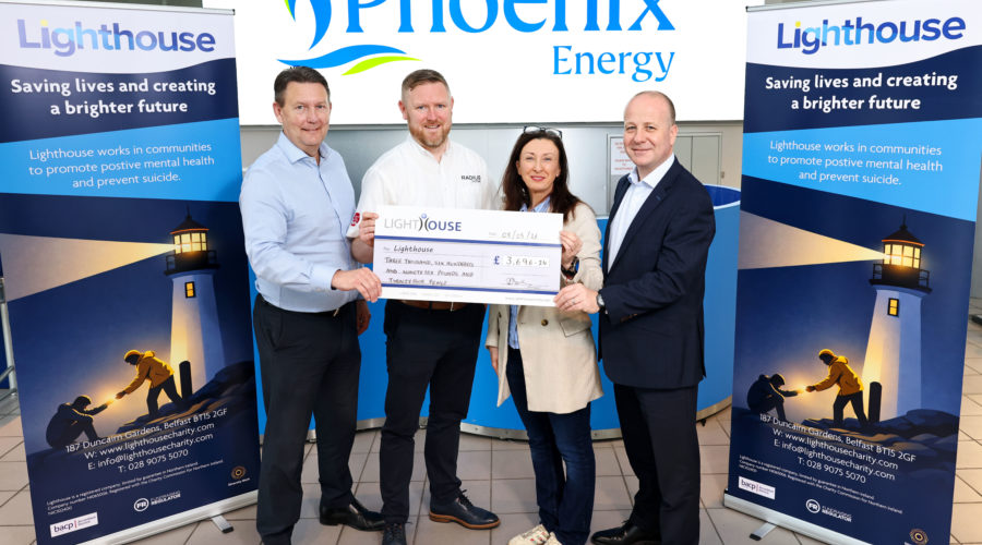 NI Supply Chain Alliance Raises £3,696 for Phoenix Energy’s chosen Charity of the Year, Lighthouse