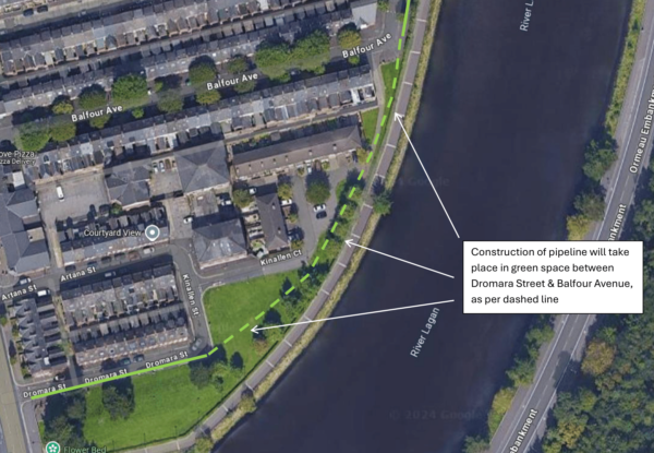 Works between Dromara Street & Balfour Avenue